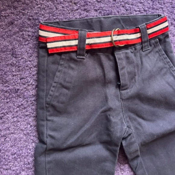 Janie and Jack baby Navy dress pants with belt - 6-12 months - Picture 5 of 6
